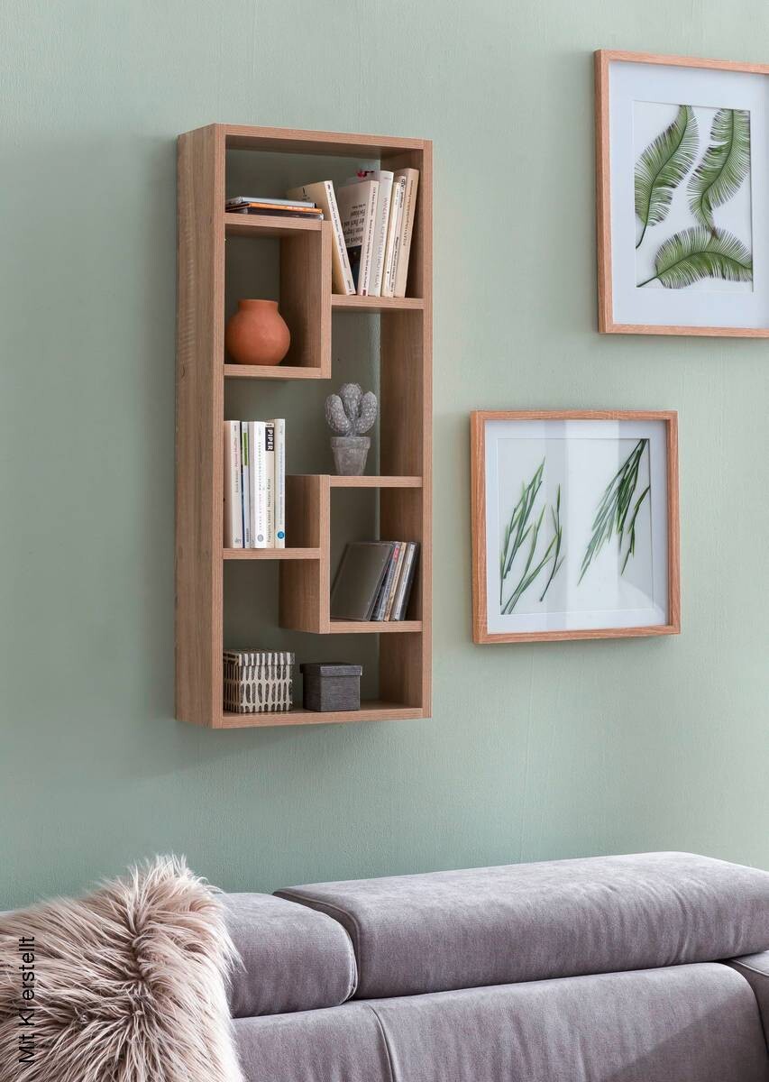 Wandregal Eiche Sonoma Nachbildung B/H/T: ca. 36x90x14,5 cm