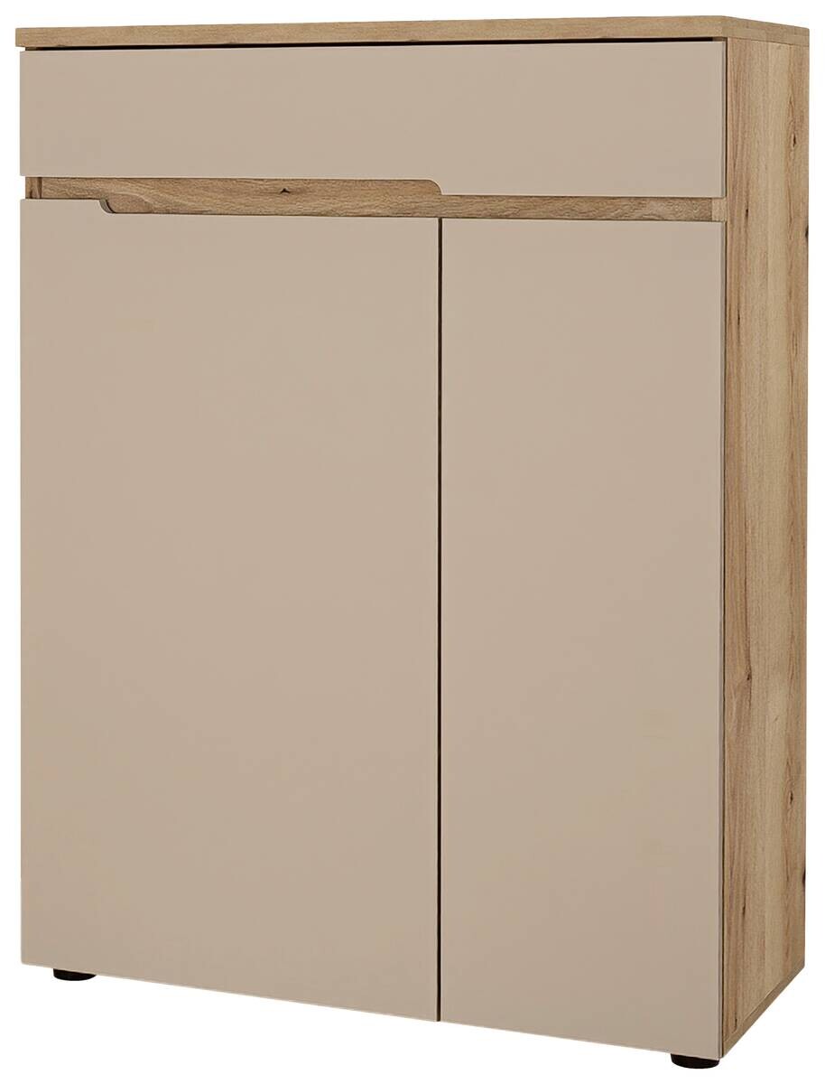 Schuhkommode Fargo Eiche Cashmere B/H/T: ca. 80x107x38 cm