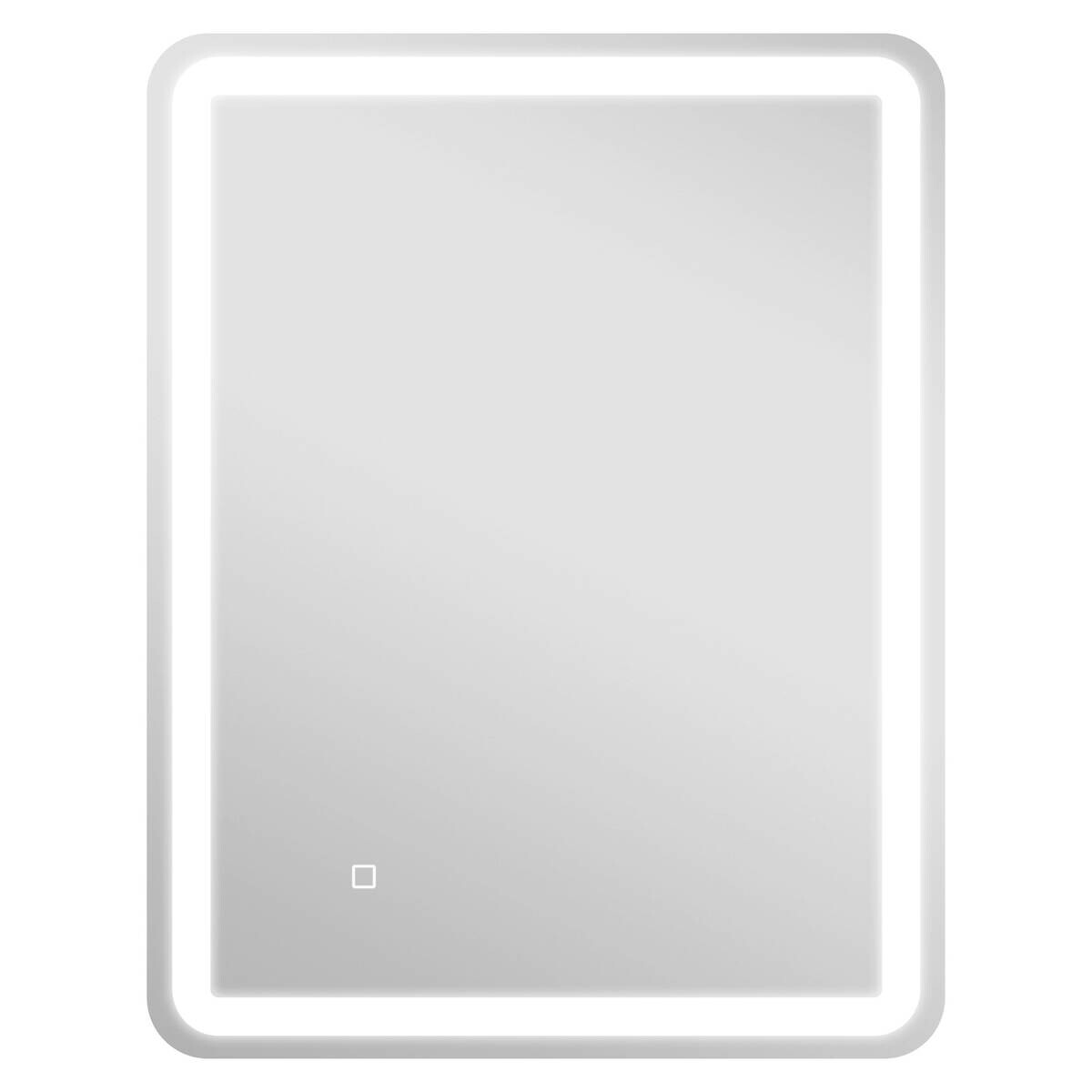 HOMCOM LED-Bad-Spiegel silber B/H/L: ca. 60x4x80 cm