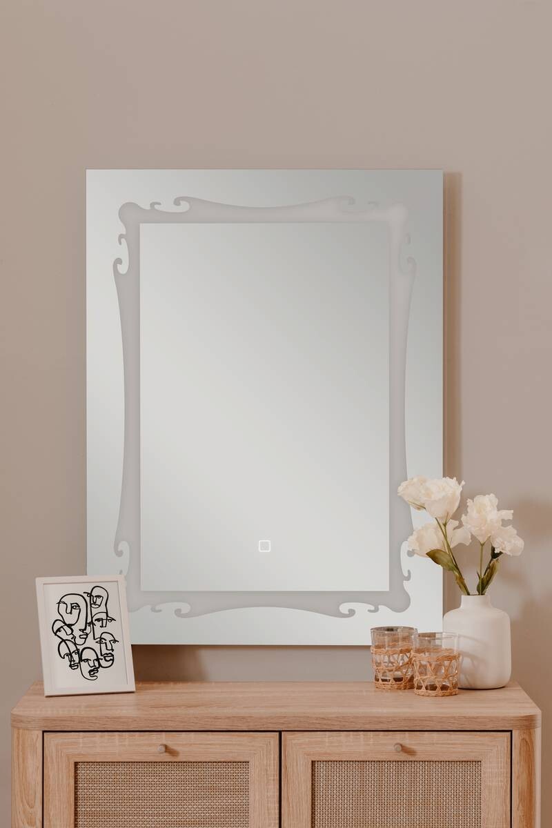 Lichtspiegel Boston B/H/T: ca. 60x80x3 cm