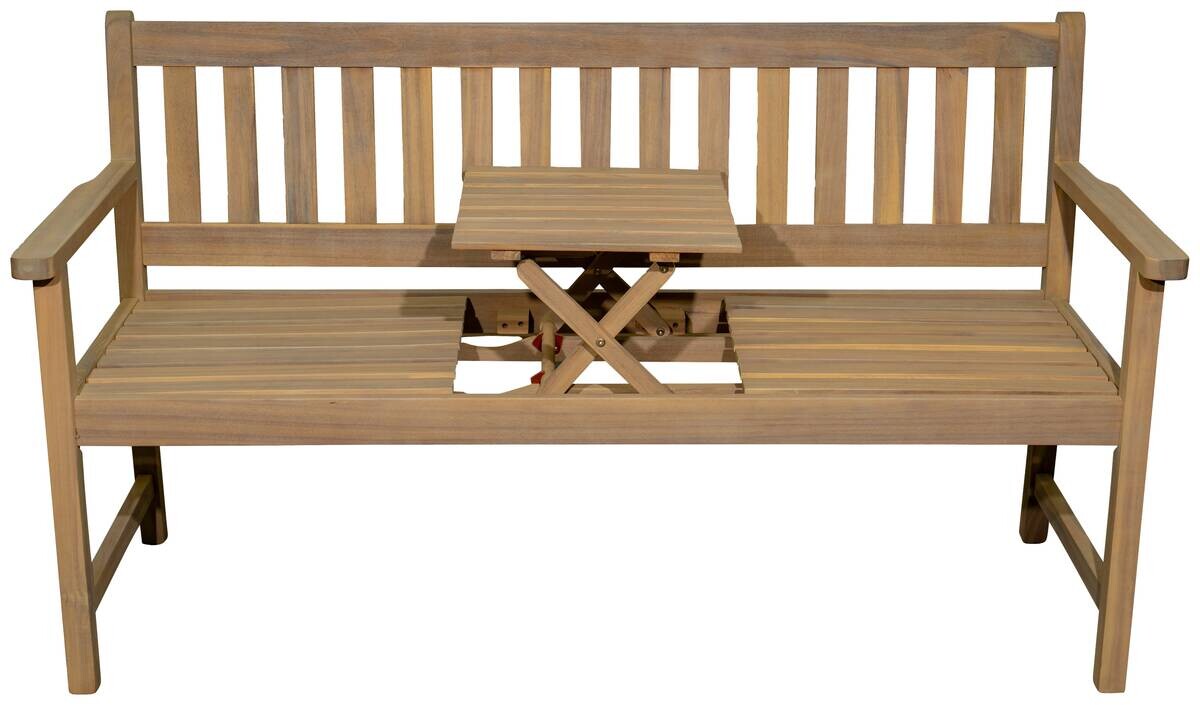 POCOline Gartenbank natur Akazie B/H/L: ca. 60x90x156 cm