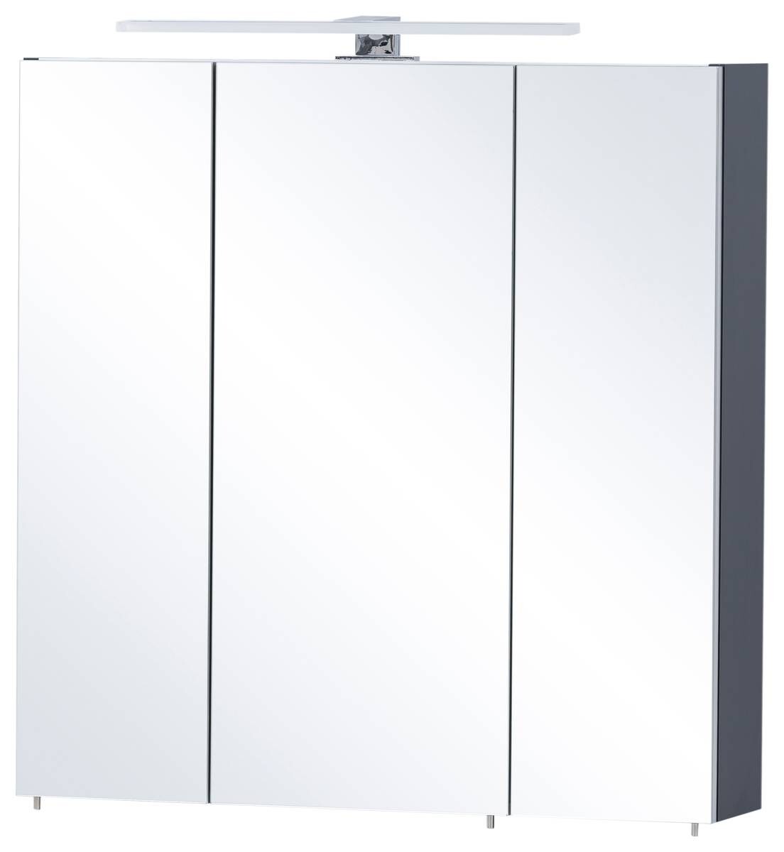 Spiegelschrank Kent dunkelblau B/H/T: ca. 70x74,8x16 cm