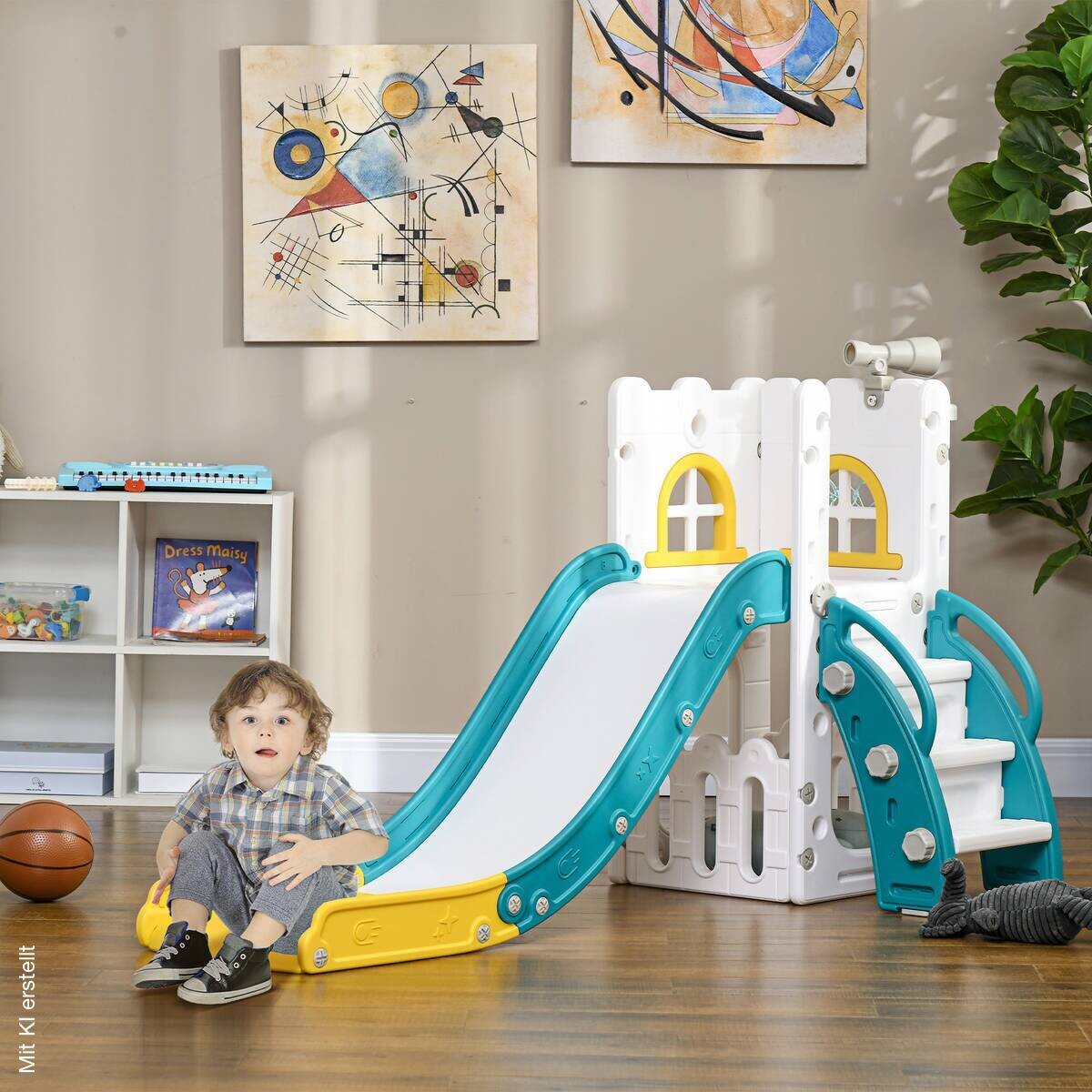 AIYAPLAY Kinderrutsche gelb B/H/L: ca. 177x92x70 cm