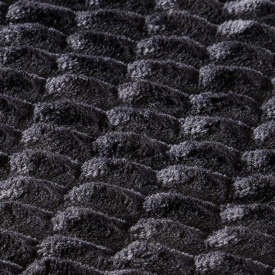 Flanelldecke Flanell schwarz 100% Polyester B/L: ca. 140x190 cm