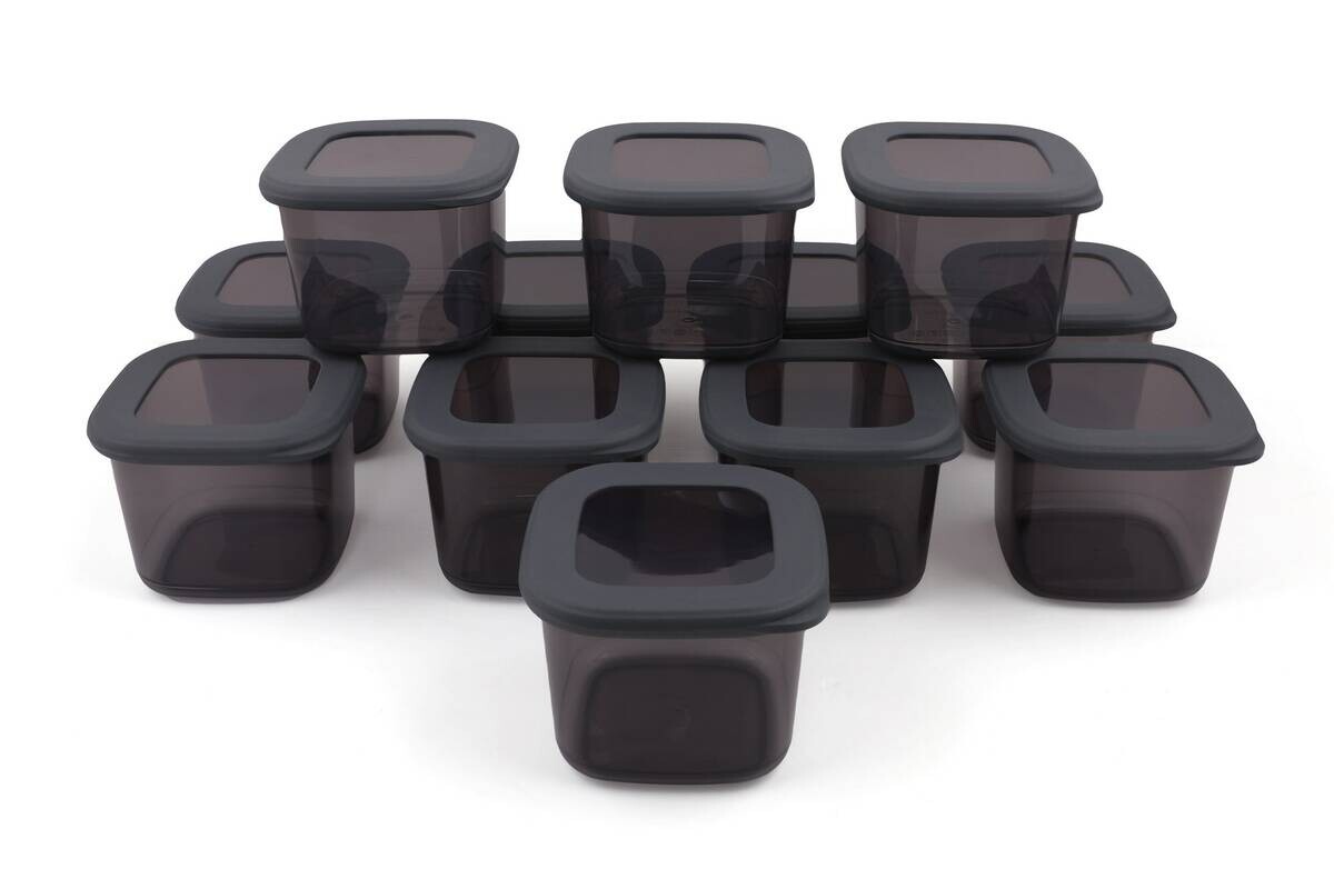 HermiaConcept Frischhaltebox-Set Pandora 12-tlg. anthrazit