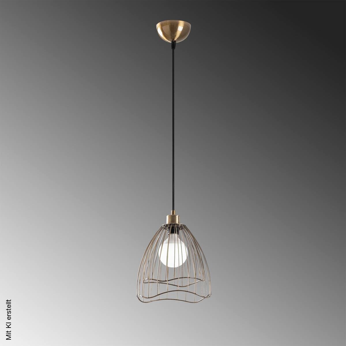 Opviq Pendelleuchte bronze Metall B/H/T: ca. 25x121x25 cm E27 1 Brennstellen