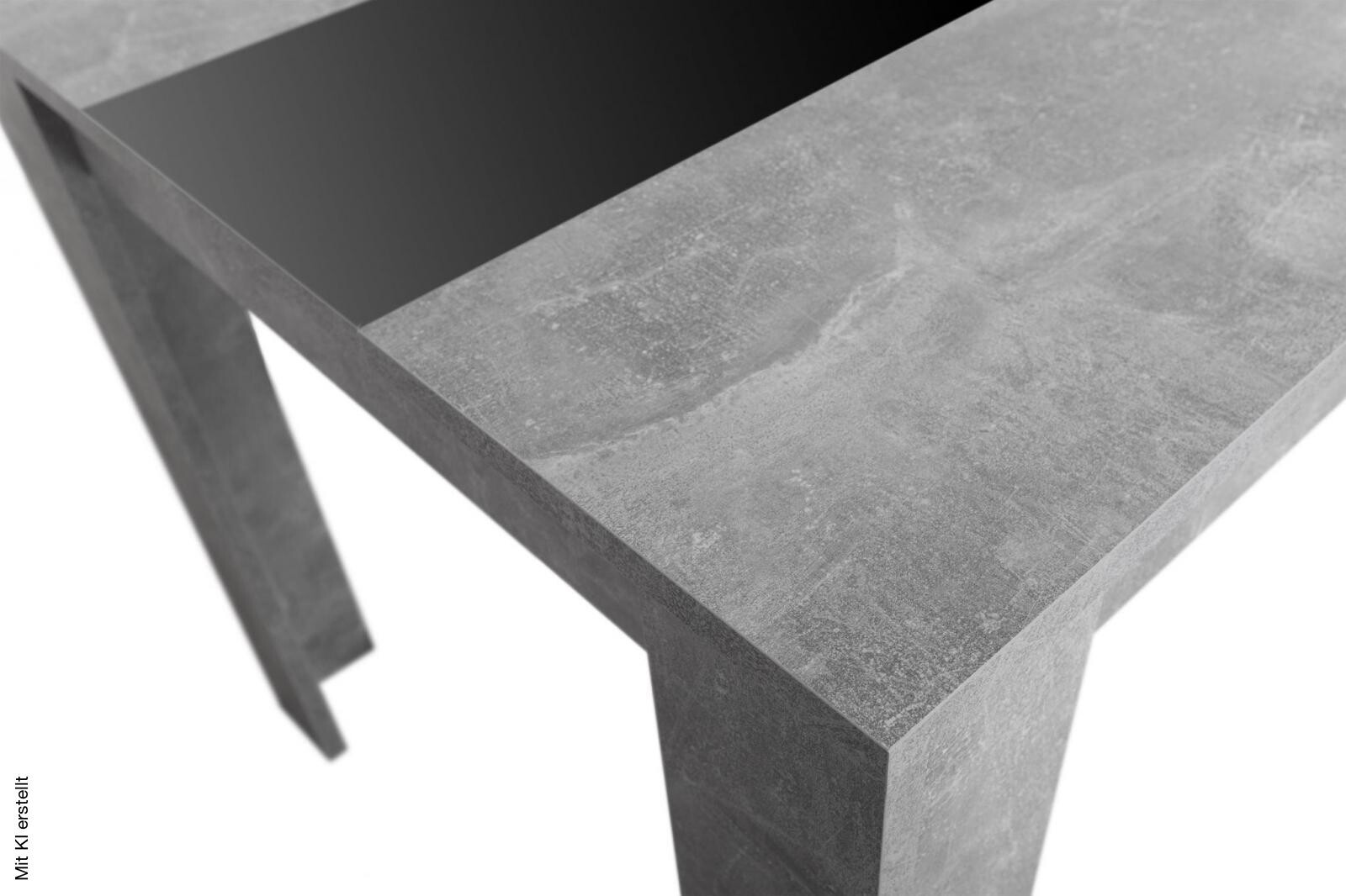 Esstisch Niklas Beton Optik B/H/T: ca. 138x74x80 cm