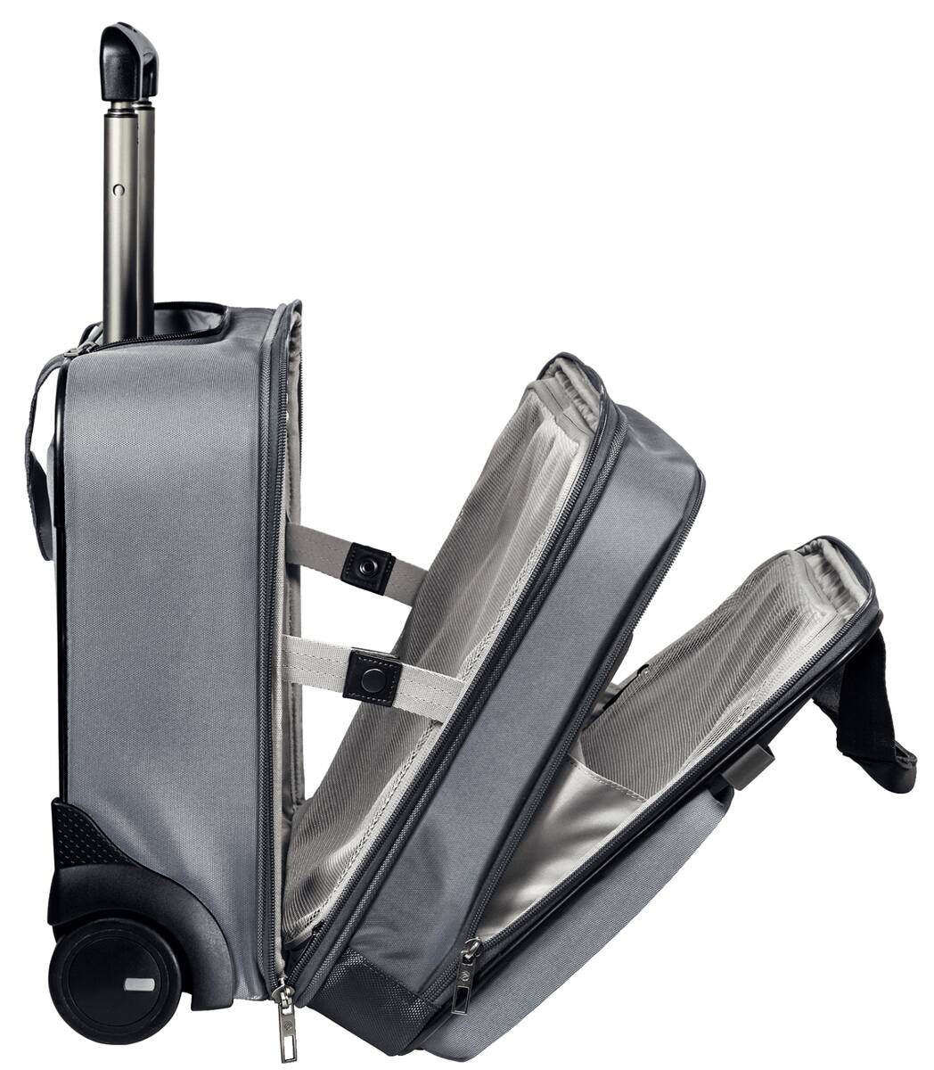 Leitz Trolley silber Polyester B/H/L: ca. 23x37x43 cm