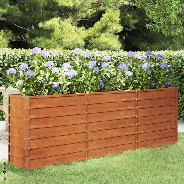 Hochbeet braun Stahl B/H/L: ca. 40x77x240 cm