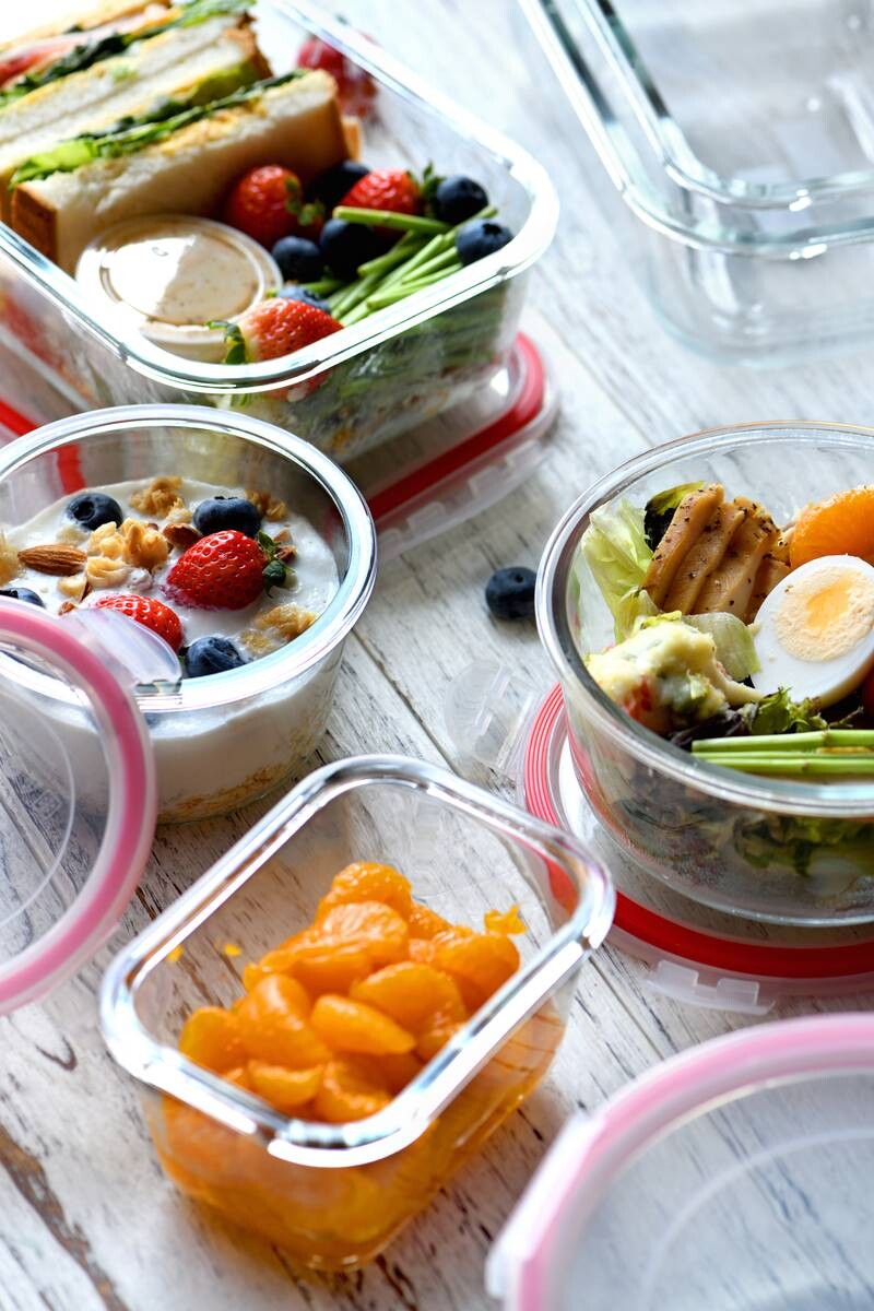 BERGNER Vorratsdosenset Go lovers rot