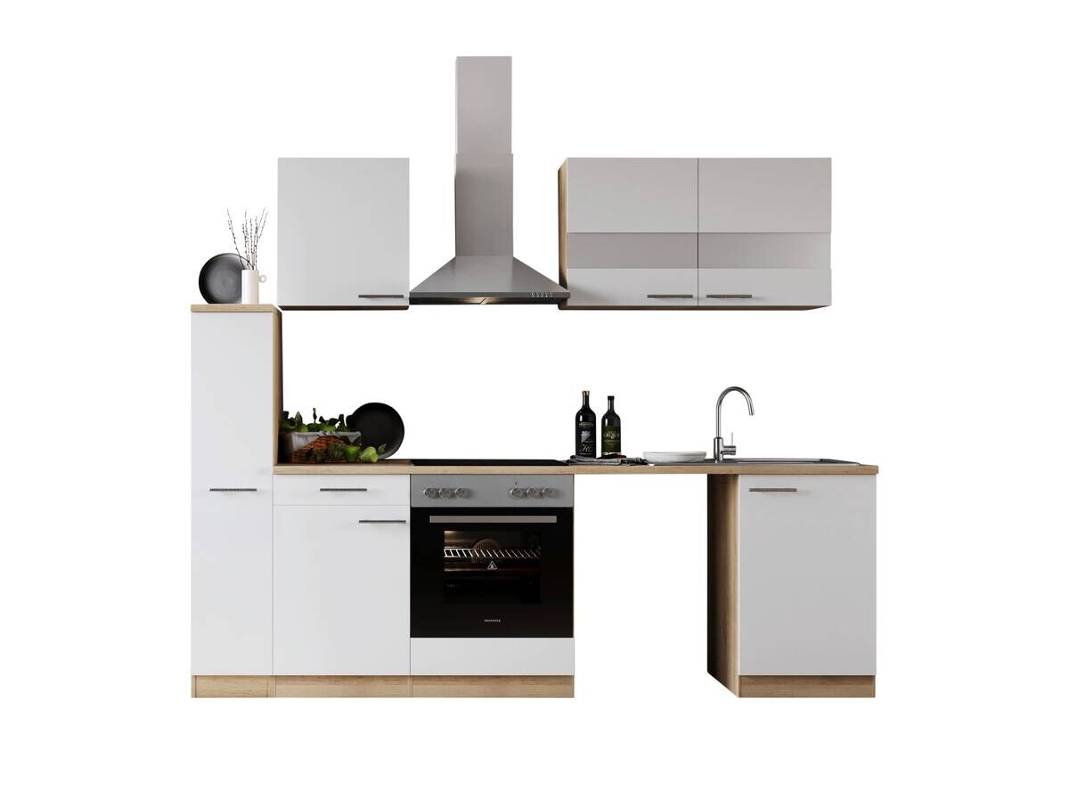 Respekta Küchenblock Merle weiß B/H/T: ca. 250x200x60 cm