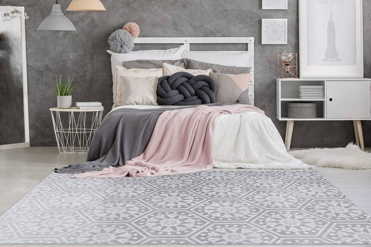 360Living Teppich Monroe grau B/L: ca. 160x230 cm