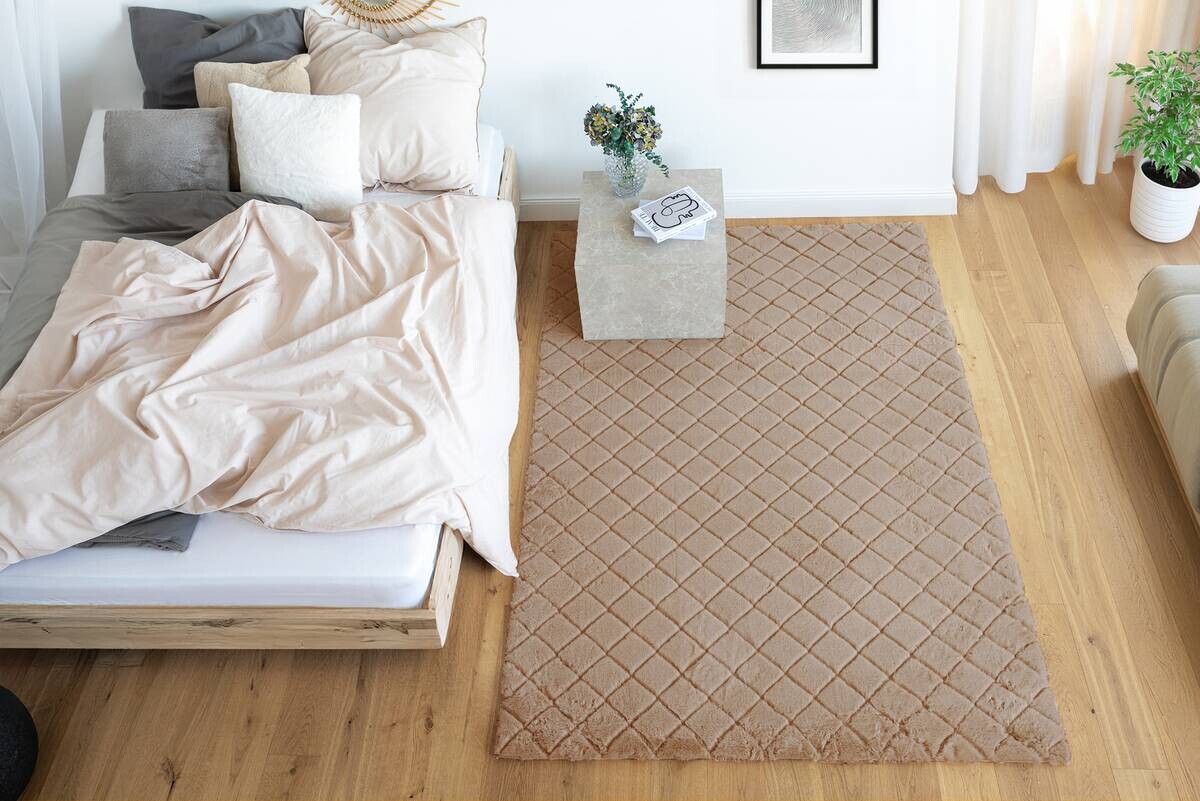 Padiro Hochflorteppich Imala 125 beige B/H/L: ca. 200x3x290 cm