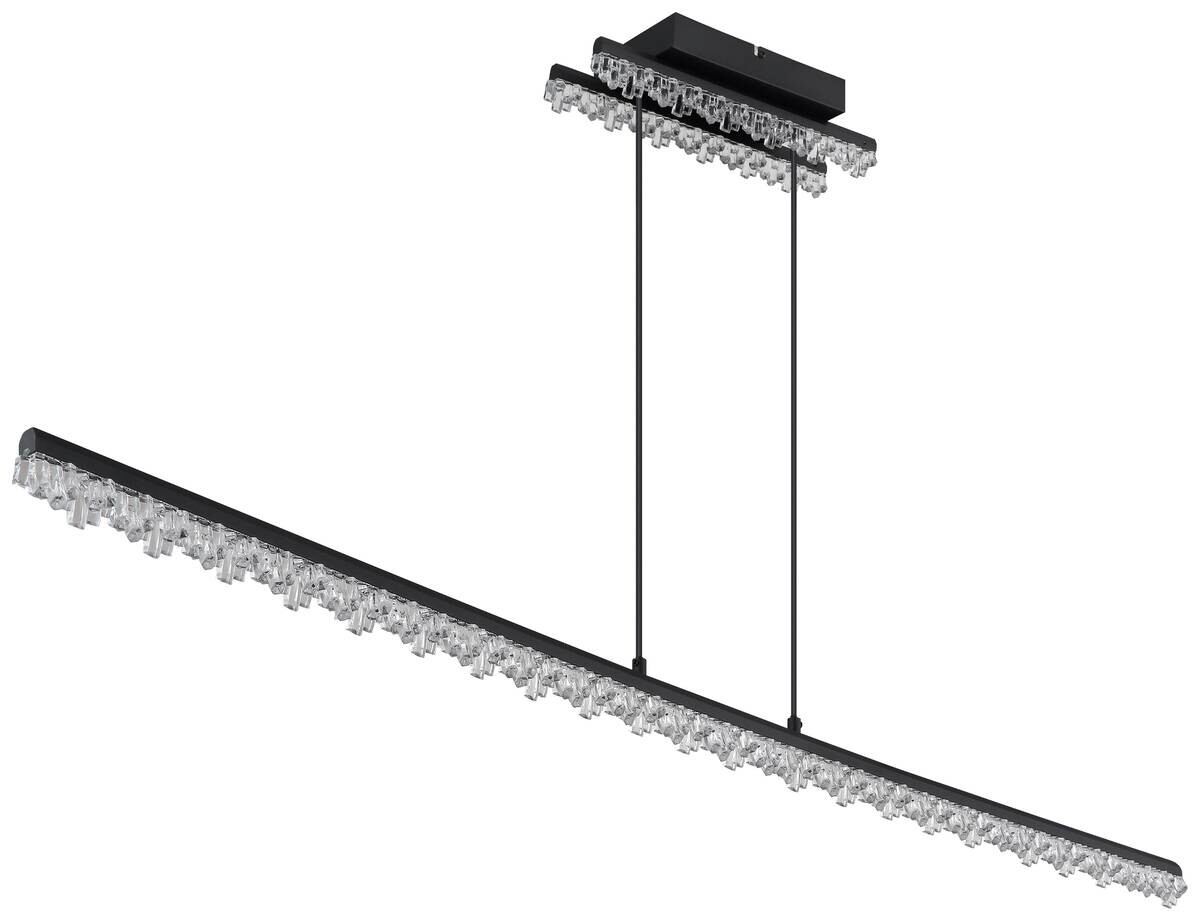 GLOBO Deckenventilator schwarz Aluminium Metall B/H/L: ca. 9x122x14 cm