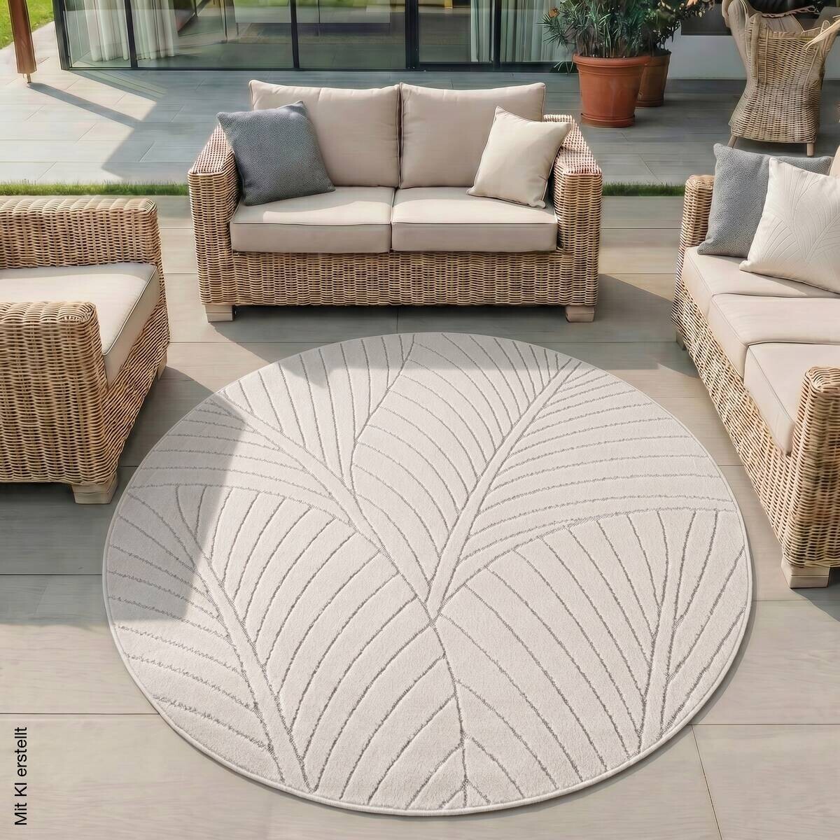 Ayyildiz Flachwebteppich NOVA creme D: ca. 200 cm