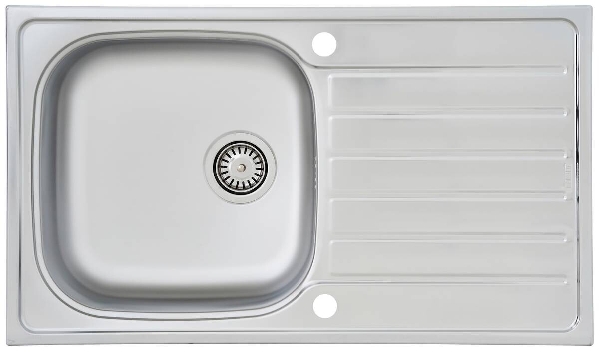 Respekta Einbauspüle Dallas 86 x 50 Edelstahl B/H/T: ca. 86x17x50 cm