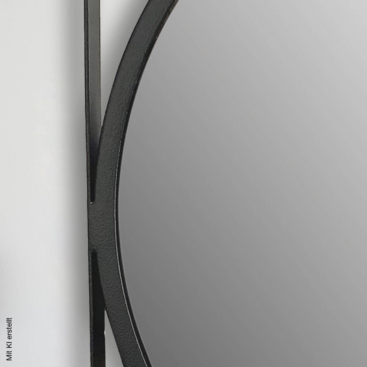 Wohnling Wandspiegel schwarz Metall T/D: ca. 2,5x54 cm