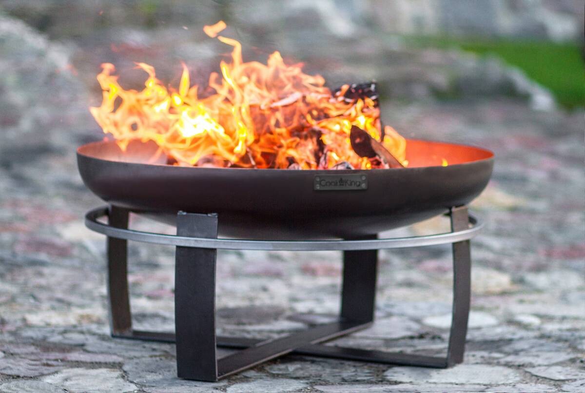 CookKing Feuerschale Viking 60 schwarz Stahl B/H/T: ca. 60x36x60 cm