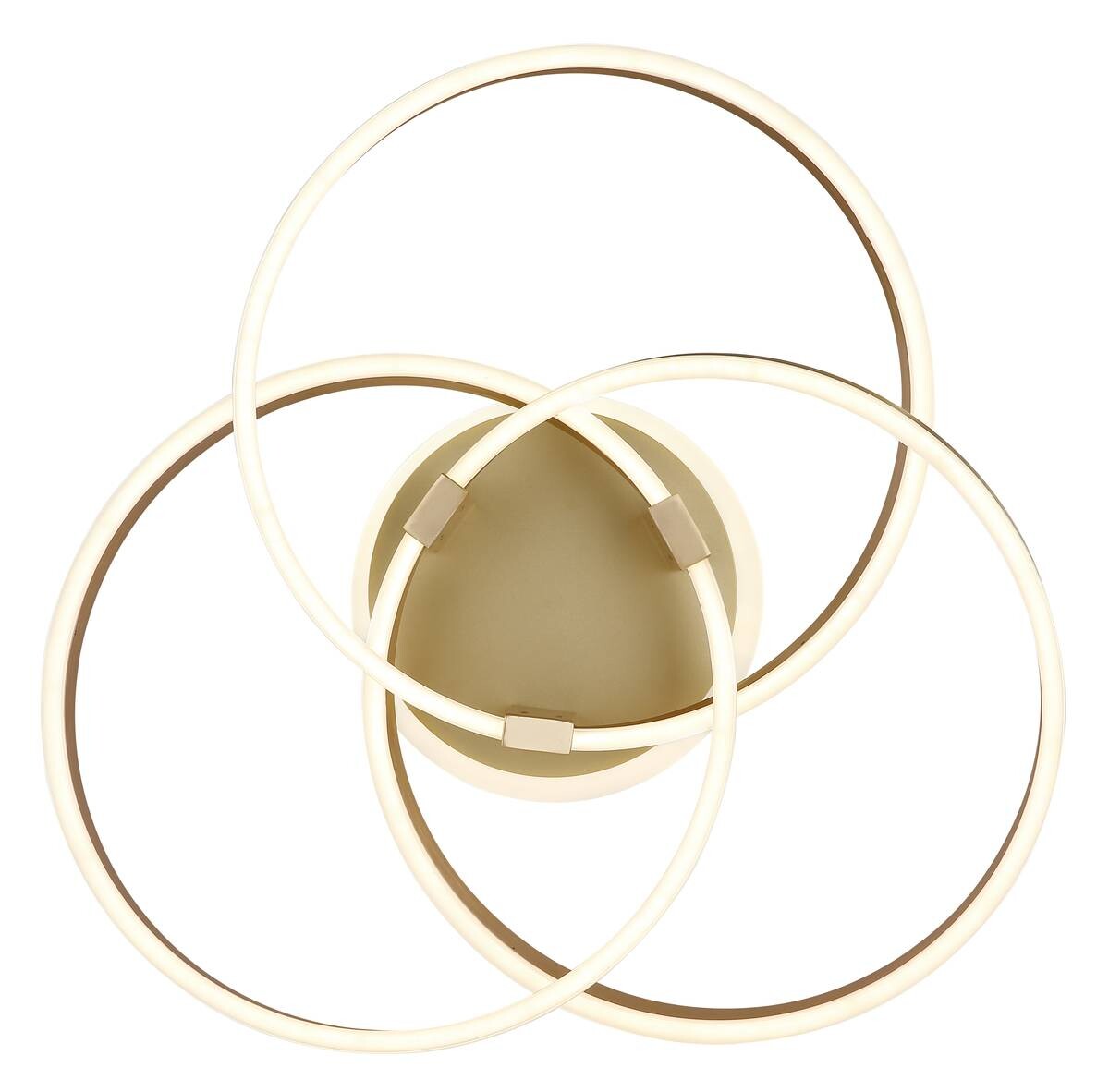 GLOBO Deckenleuchte gold Acryl Aluminium Metall B/H/T: ca. 57,5x20x60 cm 1 Brennstellen