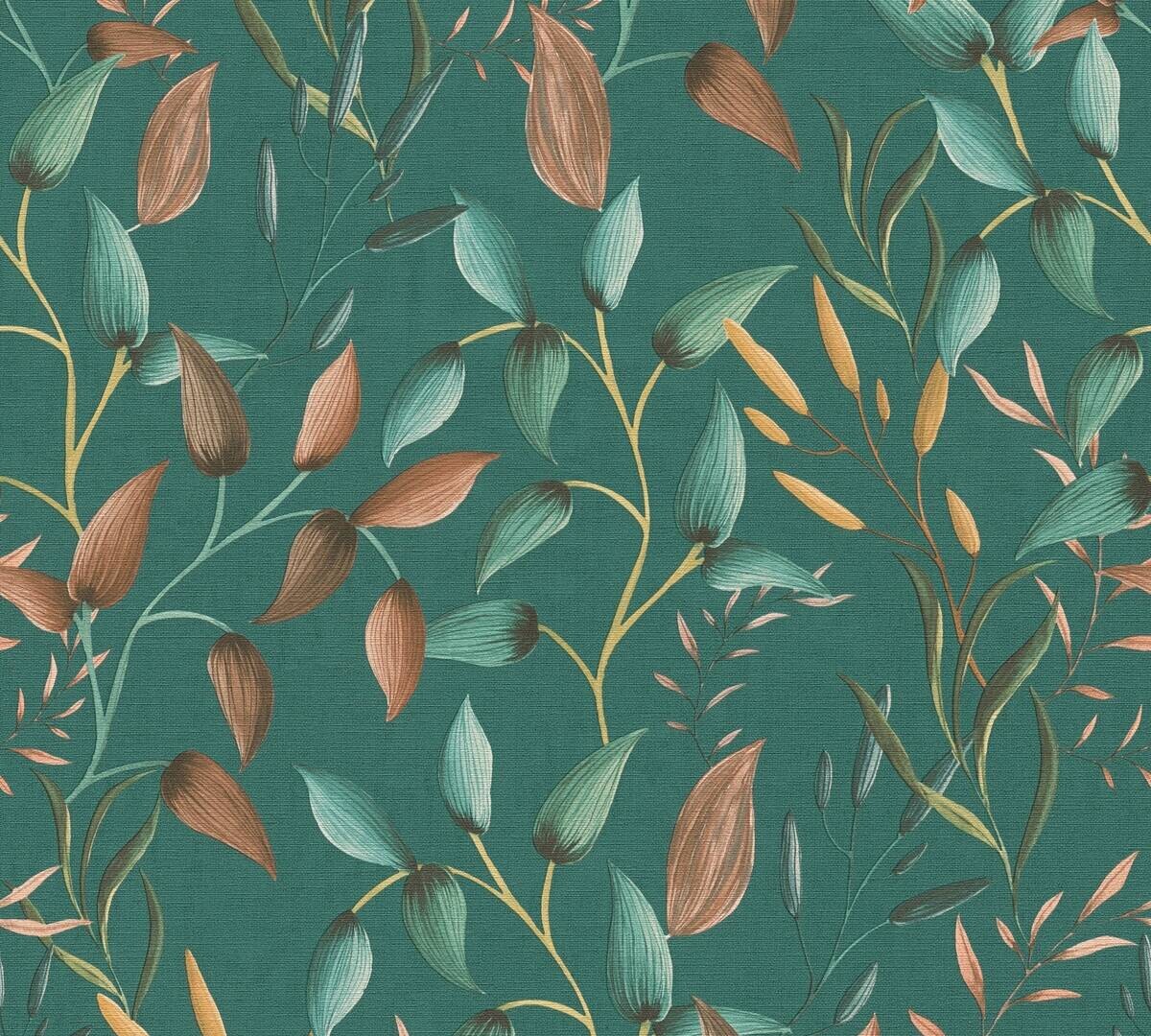 A.S.Creation Vliestapete orange petrol B/H/D: ca. 53x1005x8,2 cm