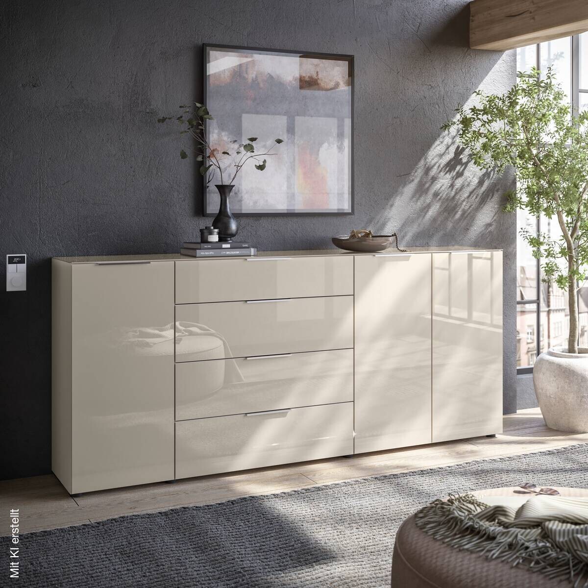 Kommode Santorin Cashmere B/H/T: ca. 226x99x40 cm