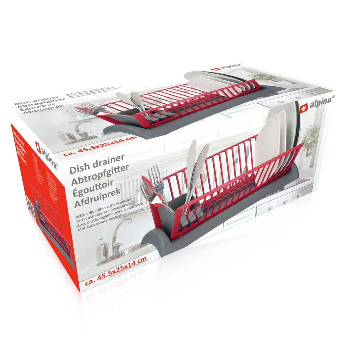 alpina Abtropgestell grau