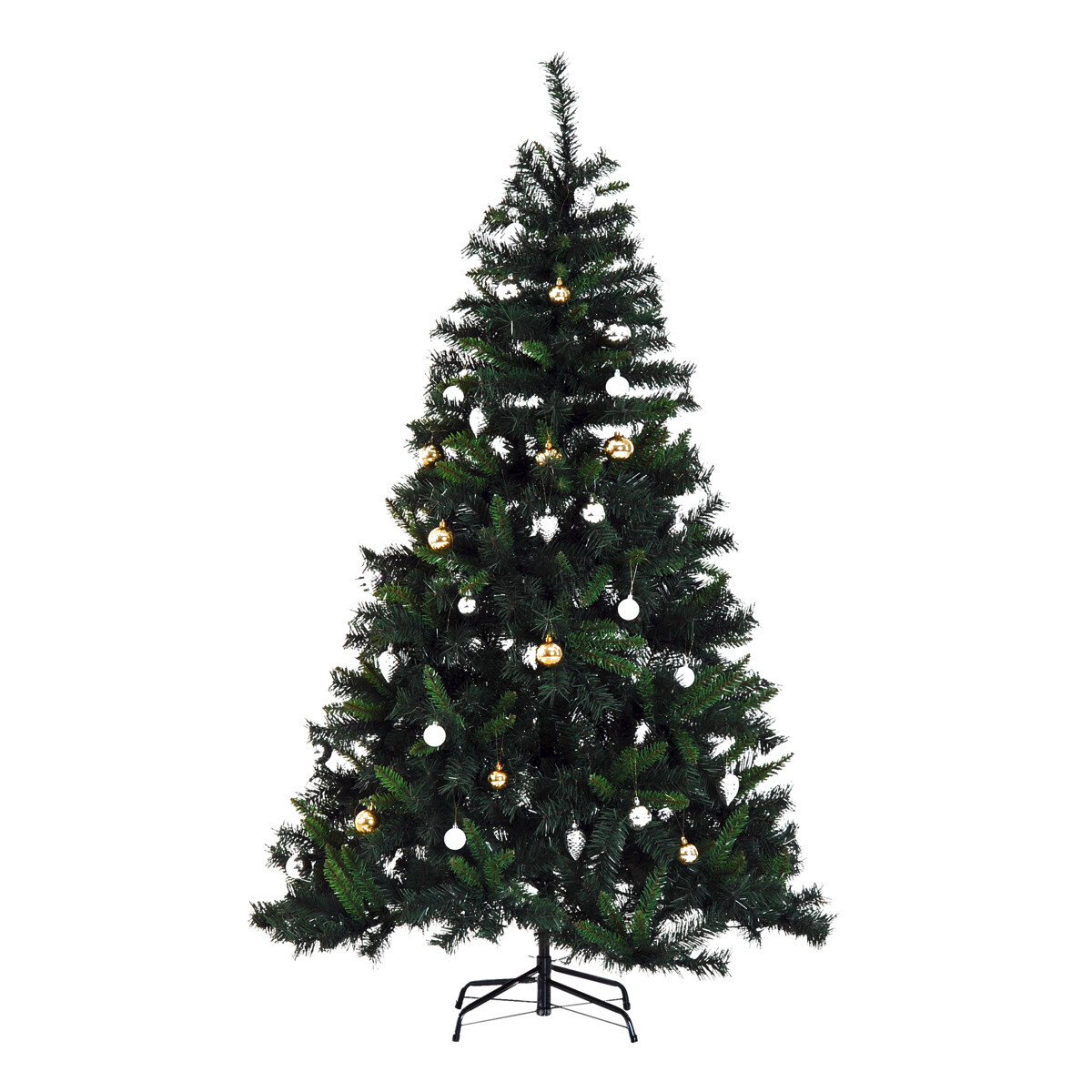 HOMCOM Tannenbaum grün Metall H/D: ca. 180x112 cm