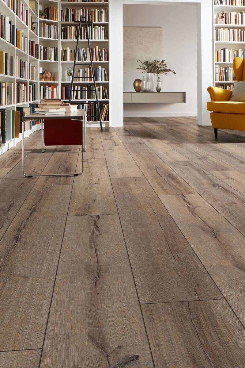 Laminatboden Rift Oak ca. 2,694 m² im Paket B/L: ca. 24,4x138 cm pro Paket