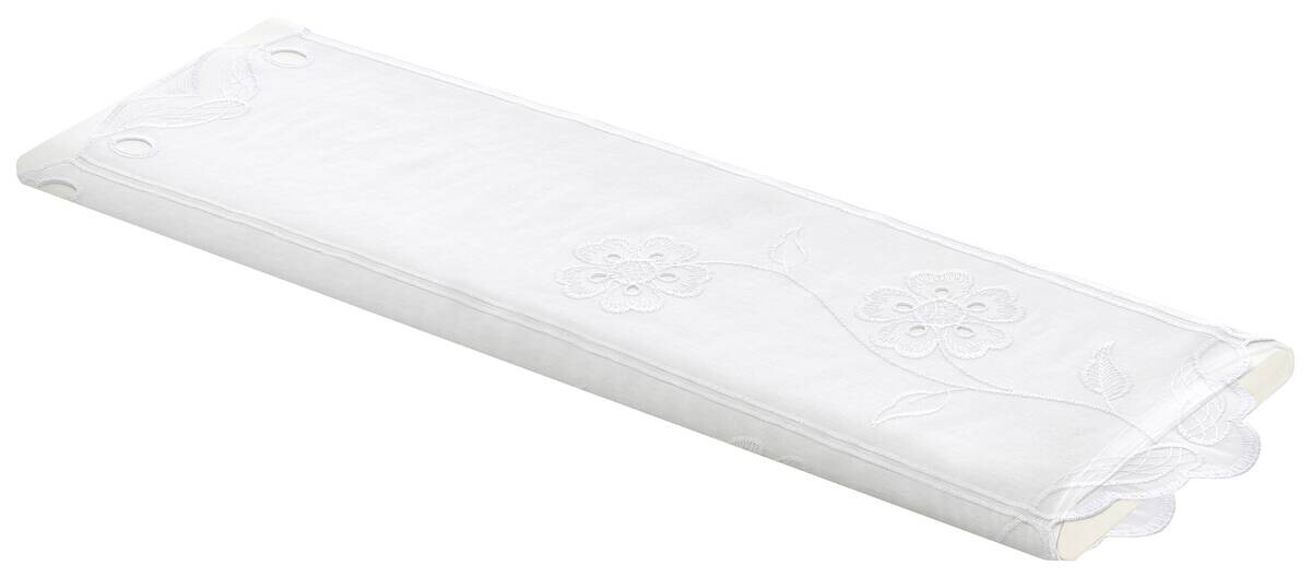 Scheibengardinen-Meterware Amore weiß H: ca. 60 cm