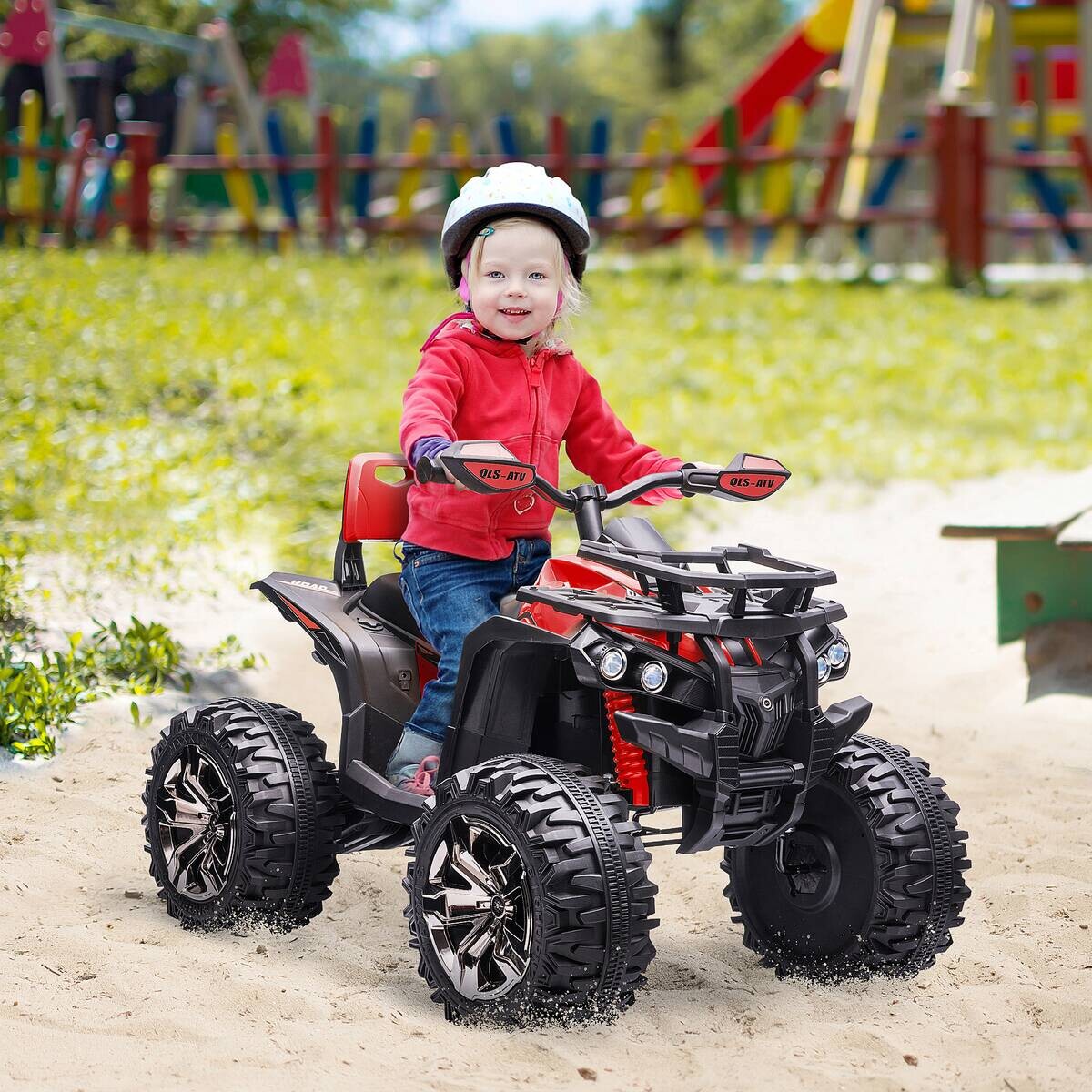 HOMCOM Kinderauto rot B/H/L: ca. 65x100x73 cm