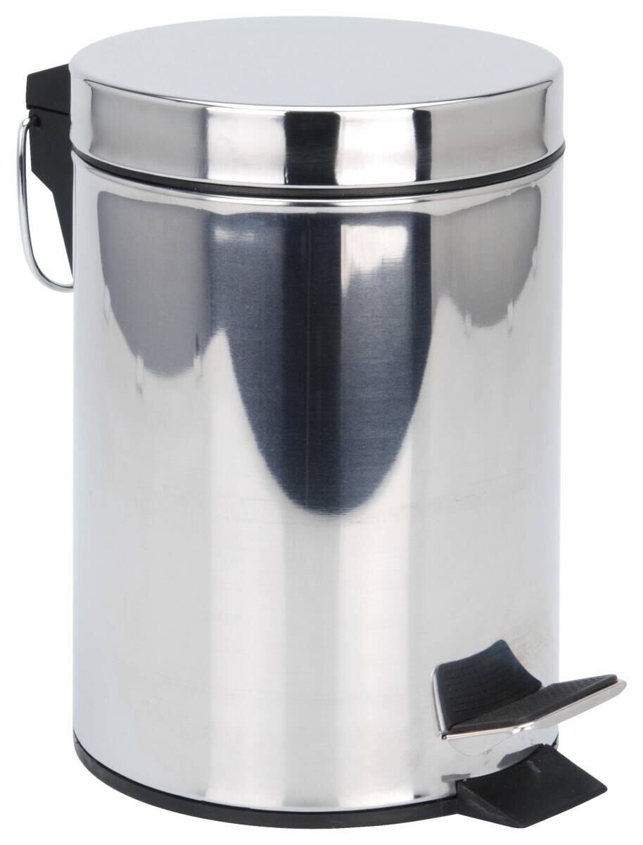Treteimer silber Edelstahl B/H/L: ca. 23,5x17x24,5 cm