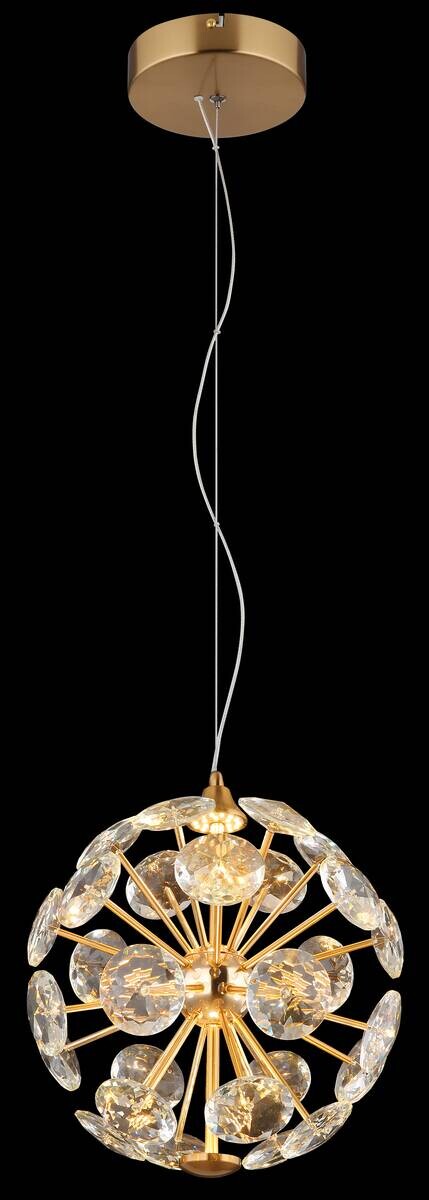 GLOBO Pendelleuchte klar gold Metall H/D: ca. 150x28 cm 1 Brennstellen