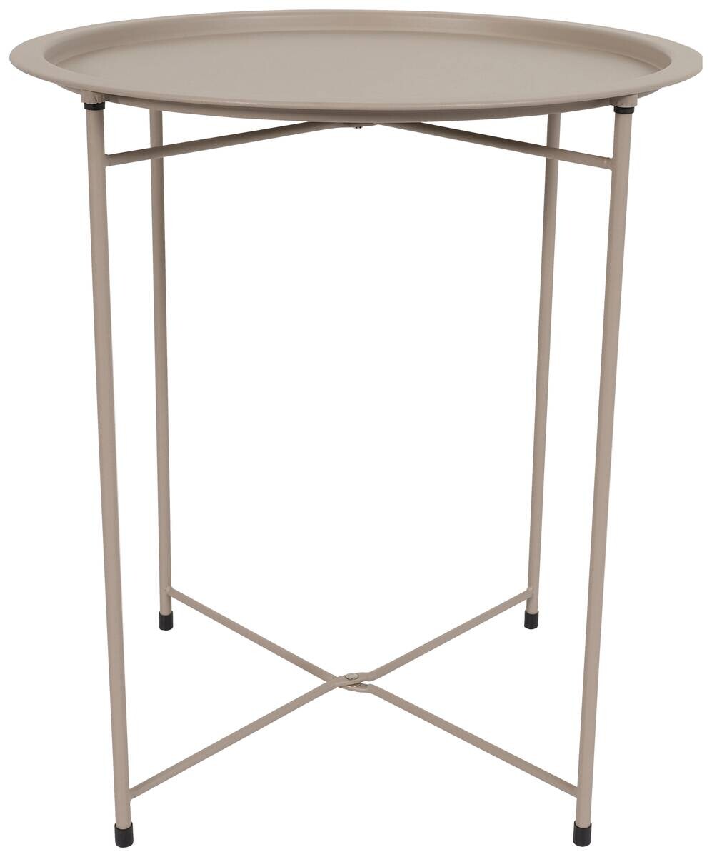 POCOline Beistelltisch grau Metall H/D: ca. 52x46 cm