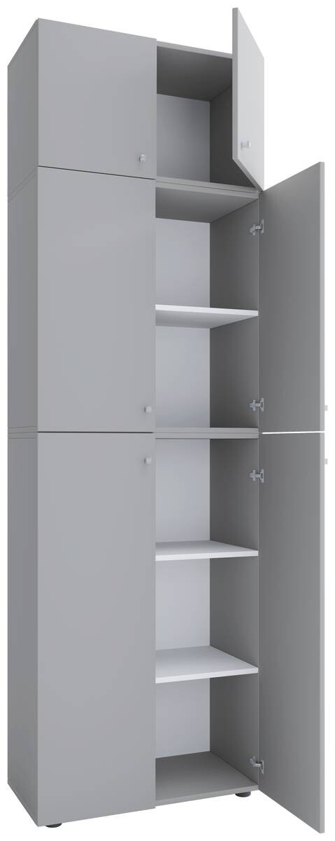 Kleiderschrank Lona grau
