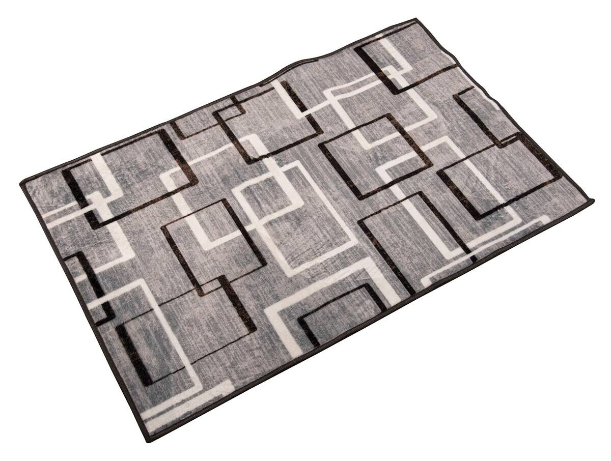 Badvorleger grau Oberseite: 100% Polyester Unterseite: 100% Thermoplastische Elastomere B/L: ca. 80x50 cm