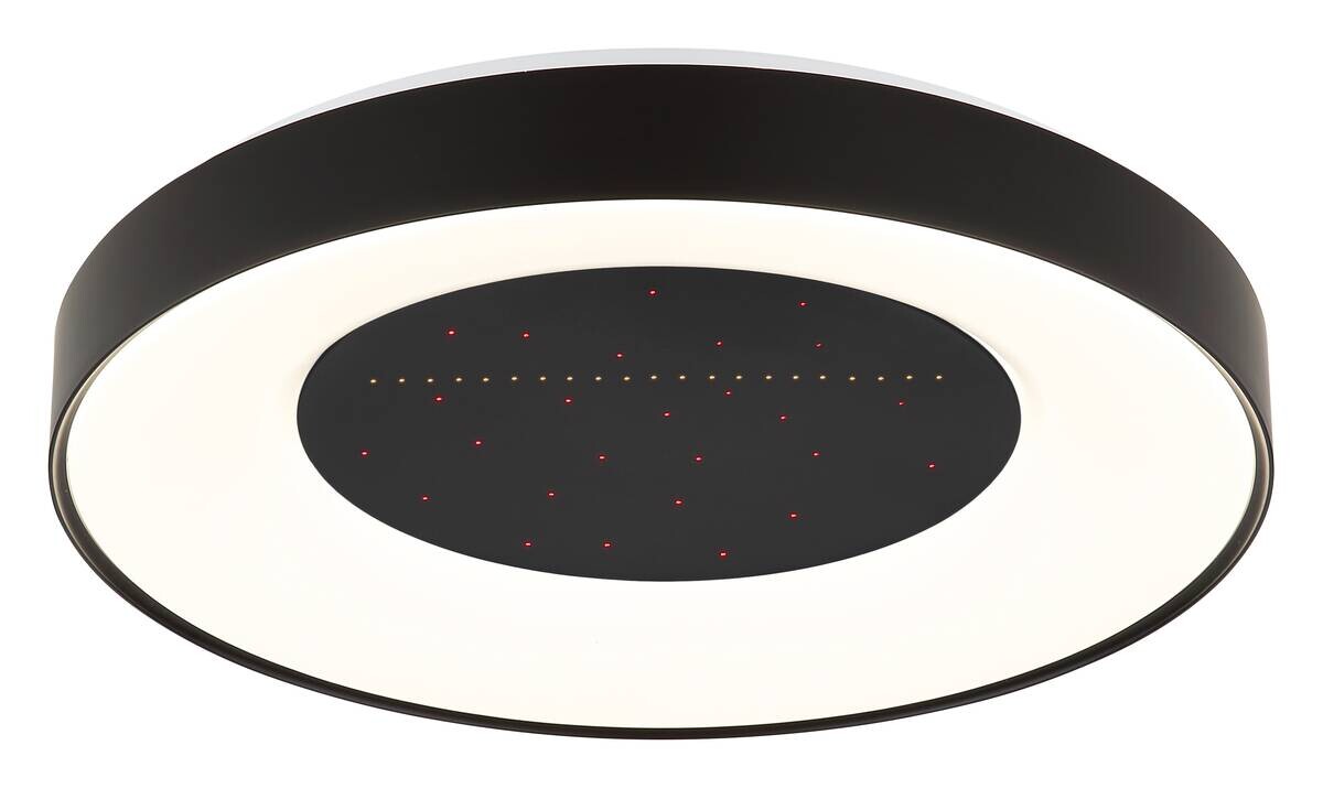 GLOBO Deckenventilator schwarz weiß Kunststoff Metall B/H/L: ca. 10x52,5x52 cm