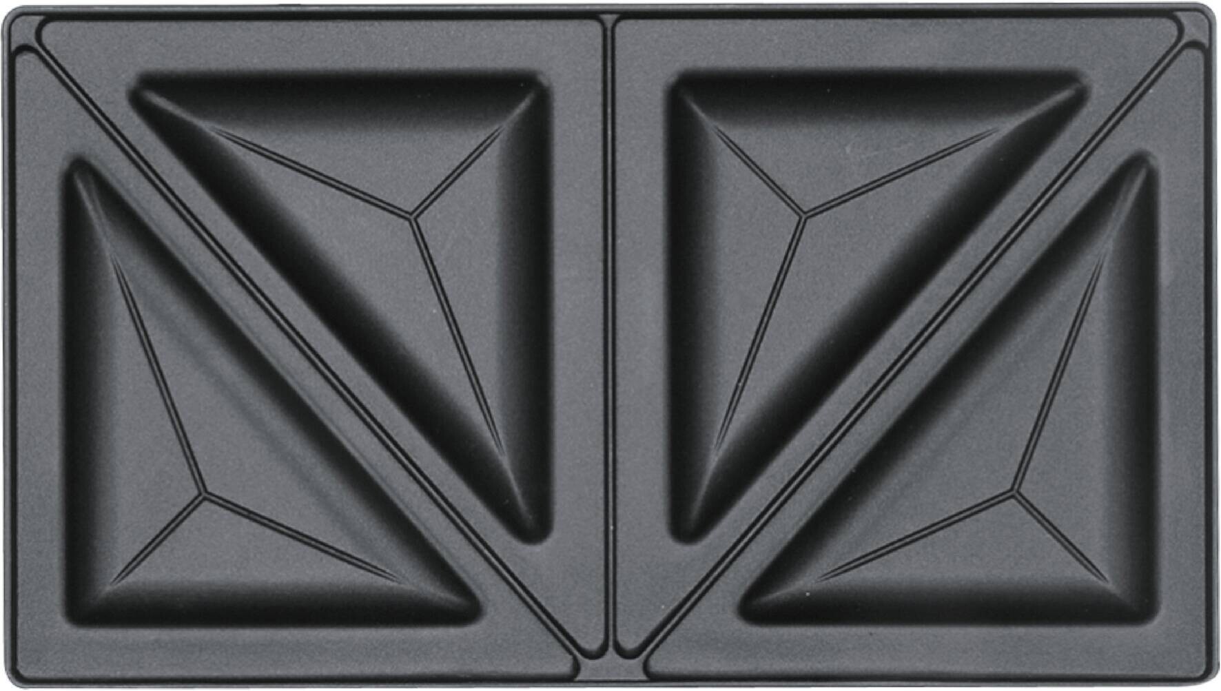 POCOline Sandwichtoaster schwarz Metall Kunststoff B/H/L: ca. 23,3x9,4x23,5 cm