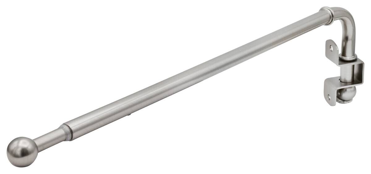 ondeco Schwenkstange ball Edelstahloptik Metall ausziehbar von ca. 35 bis 60 cm 1 Läufe