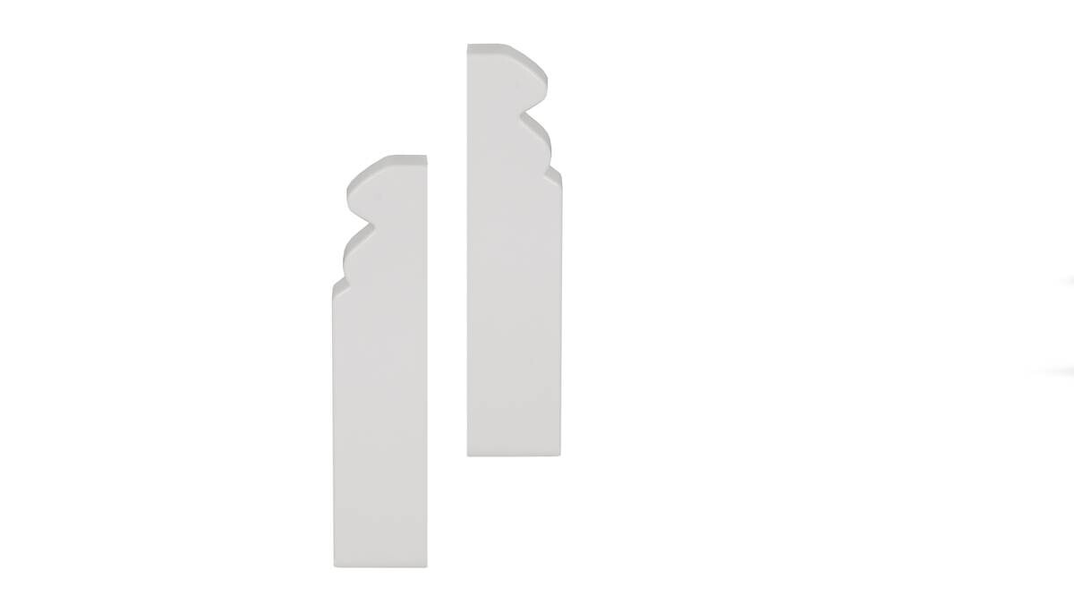 POCOline Endkappe weiß L/B/H: ca. 1,73x1,02x8,16 cm