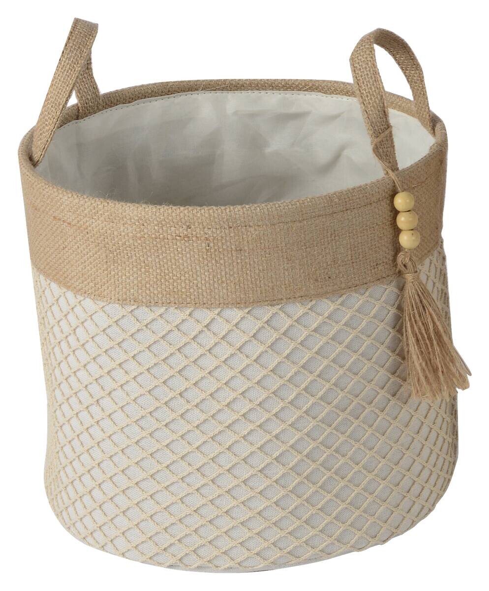 POCOline Korb beige Textil H/D: ca. 25x28 cm