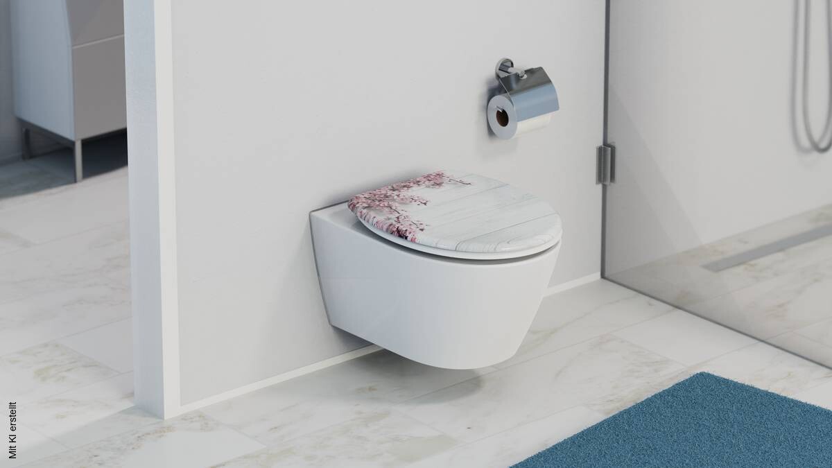 Eisl WC-Sitz Flower&Wood MDF
