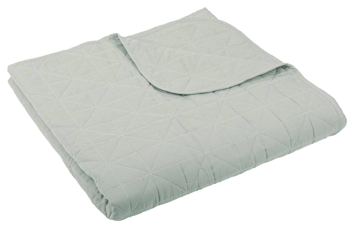 Tagesdecke silber 100% Polyester B/L: ca. 220x240 cm