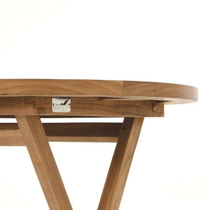 VCM Balkontisch braun Teakholz H/T/D: ca. 75x15x80 cm