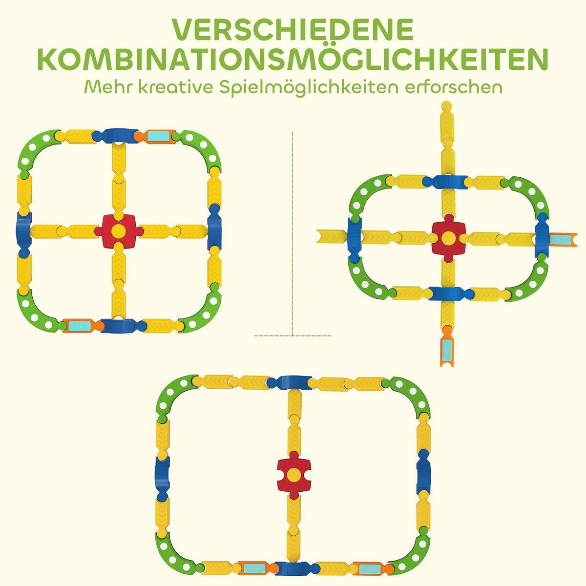 AIYAPLAY Kinder Balancierbalken mehrfarbig B/H/L: ca. 176x10,5x176 cm