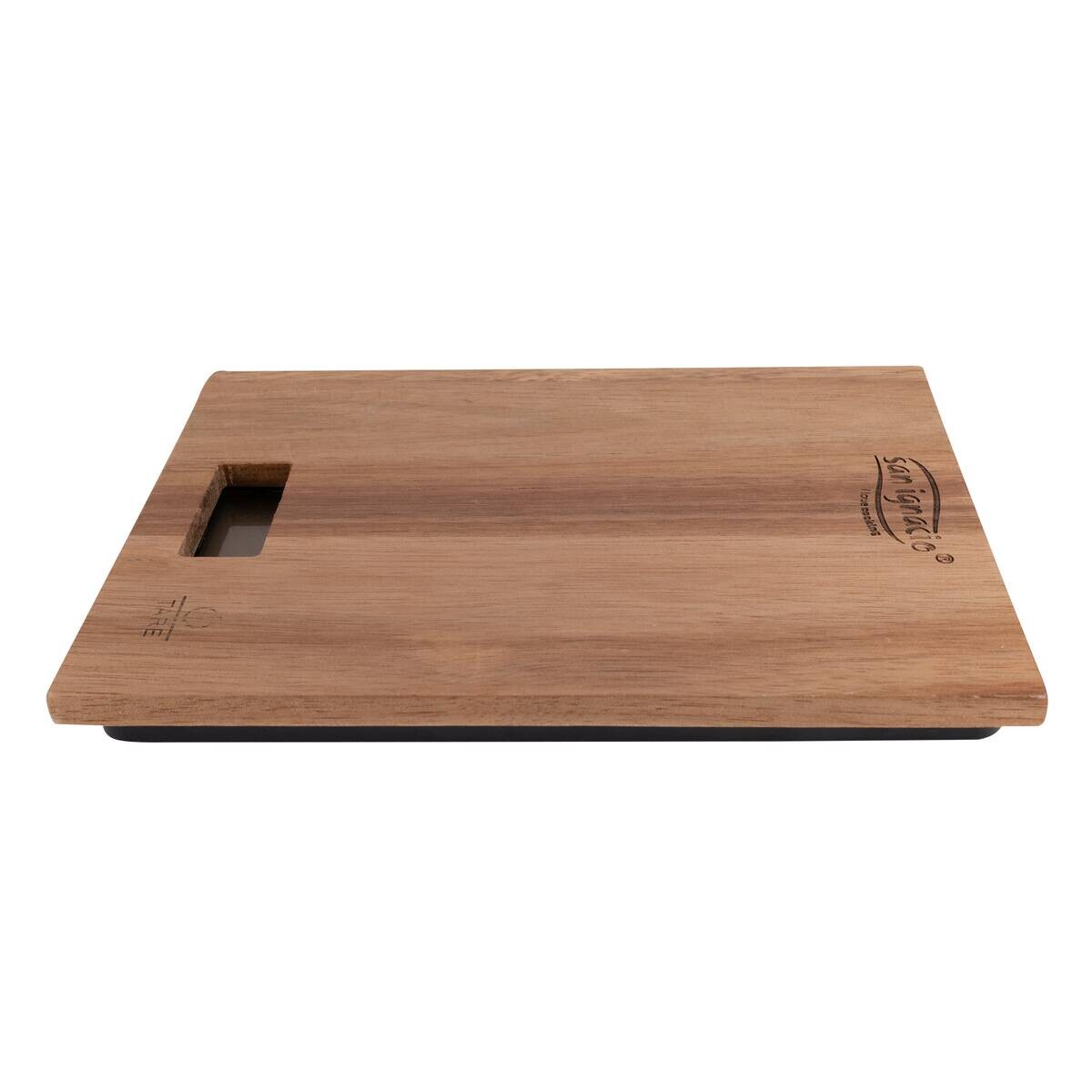 SAN IGNACIO Küchenwaage AGROS natur Akazie B/L: ca. 15x20 cm