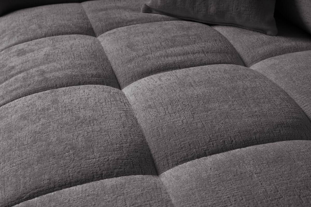 Big Sofa Tema dunkelgrau Microfaser B/H/T: ca. 144x70x183 cm