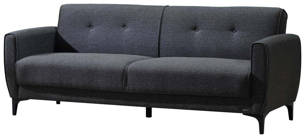 Sofa 3-2-1 San Marino anthrazit Microfaser B/H/T: ca. 76x84x83 cm
