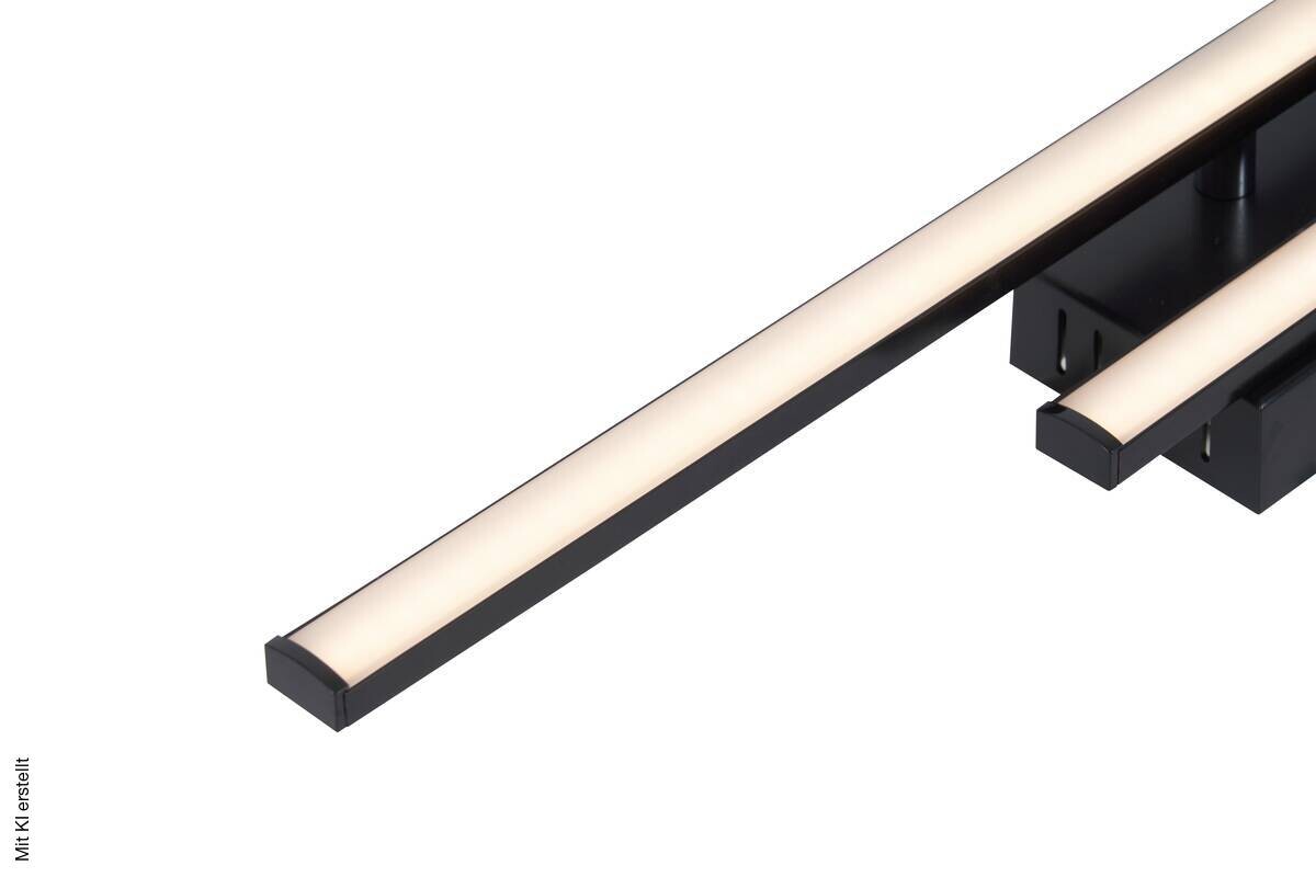 POCOline LED-Deckenleuchte Cleo II schwarz Kunststoff B/H/L: ca. 7x5,6x50 cm