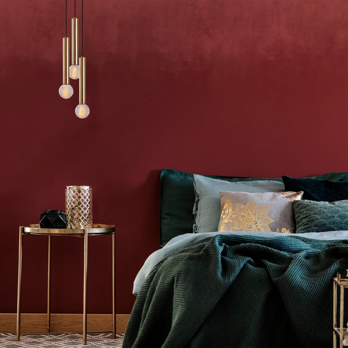 Opviq Pendelleuchte Tempo-6012 B/H/T/L/D: ca. 22x136x22x22x22 cm E27 3 Brennstellen