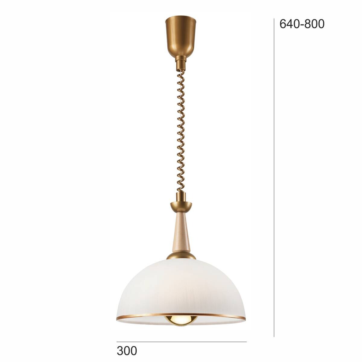 Lamkur Deckenleuchte gold Glas B/H/L: ca. 64x30x64 cm E27 1 Brennstellen